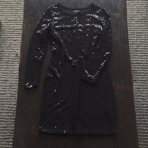 Karen Kane Black Sequin Dress